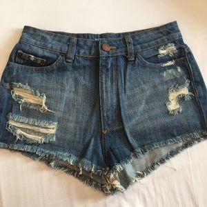 BRAND NEW BDG High Rise Cheeky Denim Shorts